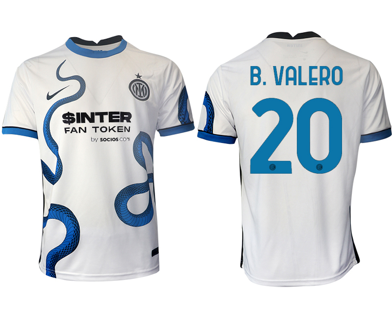 Cheap Men 2021-2022 Club Inter Milan away aaa version white 20 Soccer Jersey